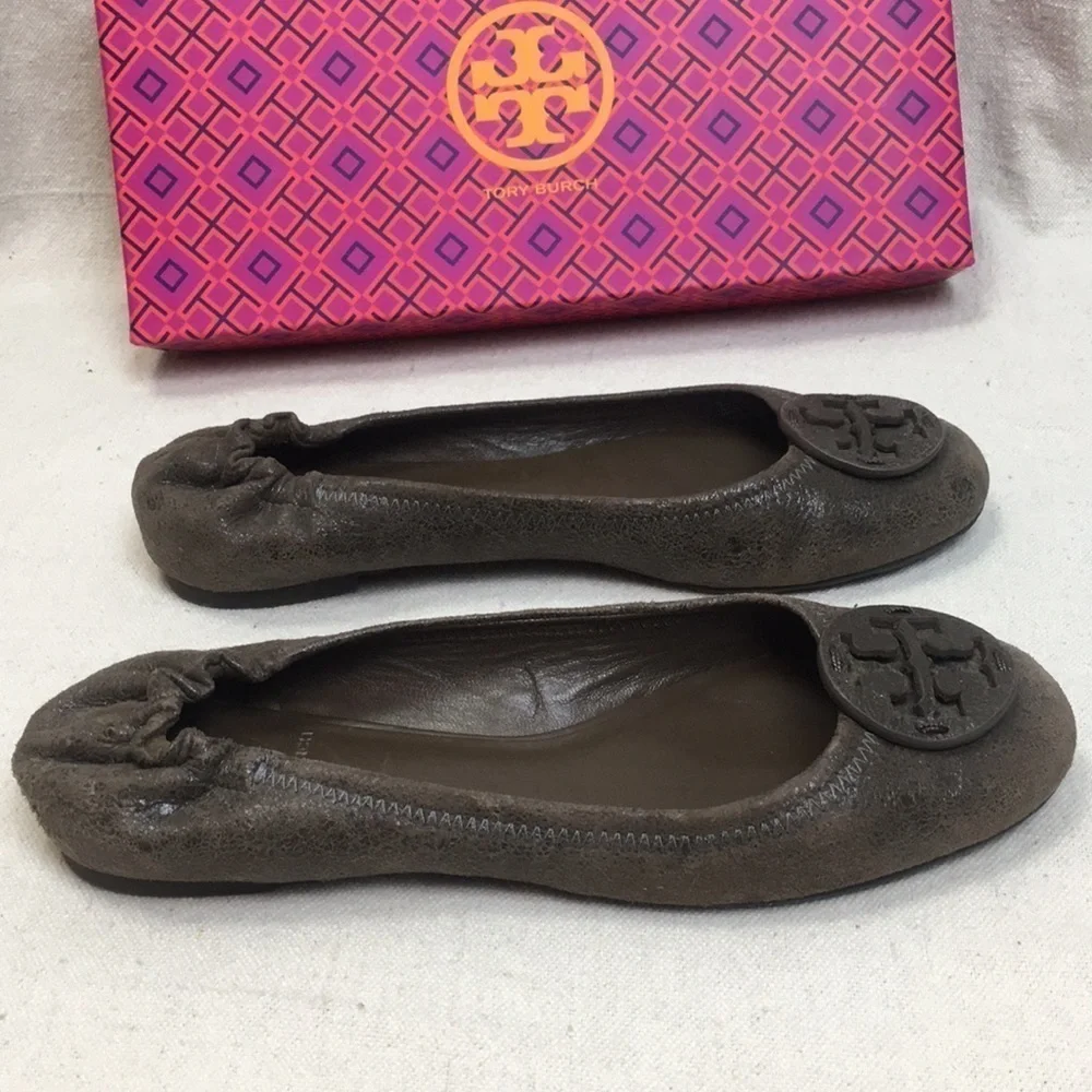 Tory Burch Reva suede Aviator 8
